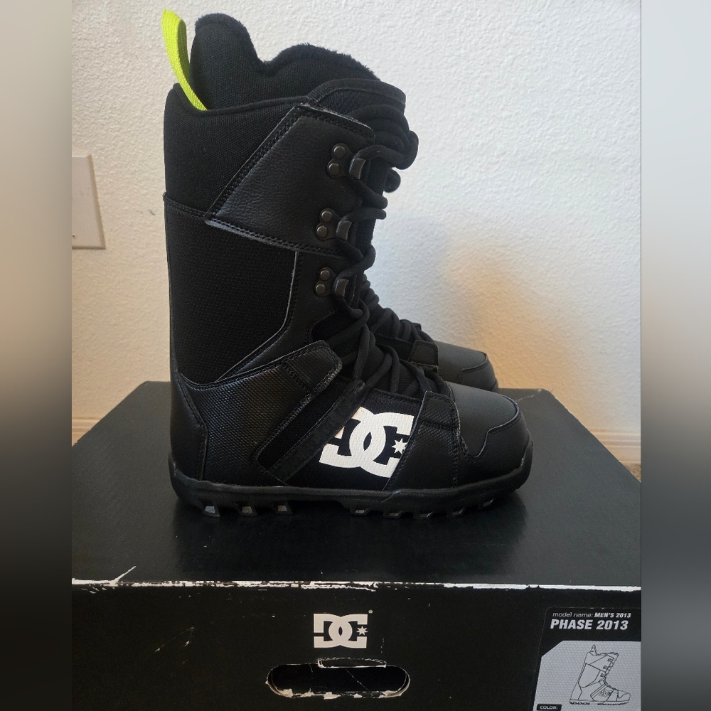 DC Phase Black Snowboard Boots - Men's